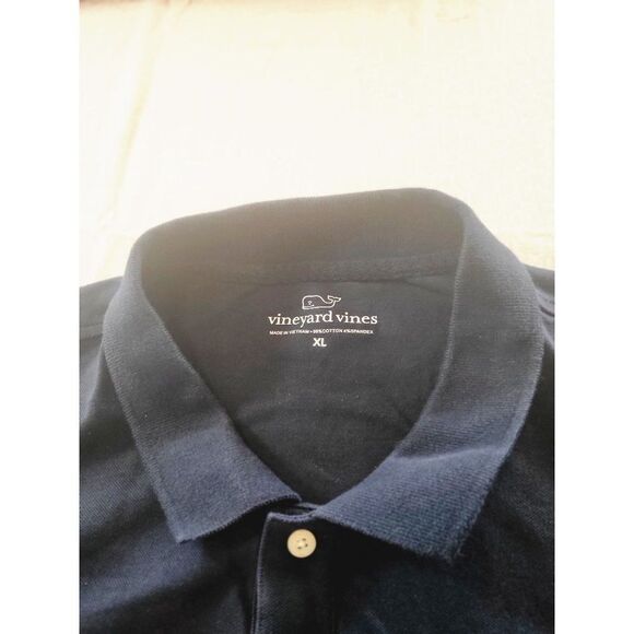 Vineyard Vines Polo Men Sz XL Blue Short Sleeve 2 Button Everyday - Picture 2 of 6